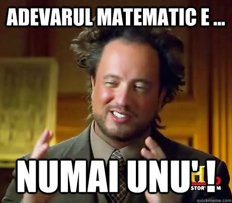 Adevarul matematic e ... NUmai unu' ! - Adevarul matematic e ... NUmai unu' !  Asians