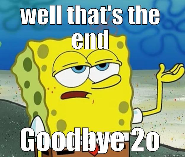end of class presentation - WELL THAT'S THE END GOODBYE 2O Tough Spongebob