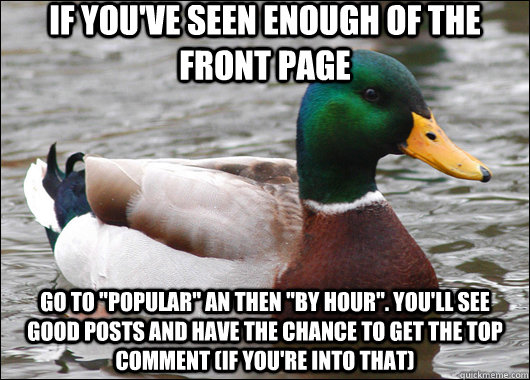 If you've seen enough of the front page go to 