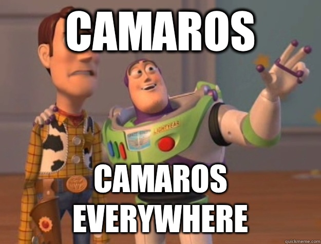 Camaros Camaros everywhere  toystory everywhere