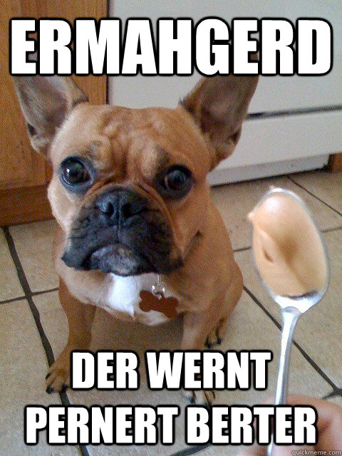 ERMAHGERD DER WERNT PERNERT BERTER  ERMAHGERD