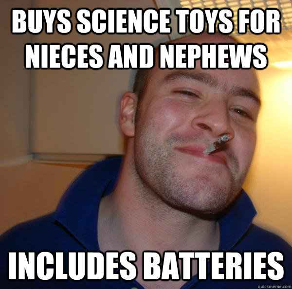 Buys science toys for nieces and nephews includes batteries - Buys science toys for nieces and nephews includes batteries  Misc