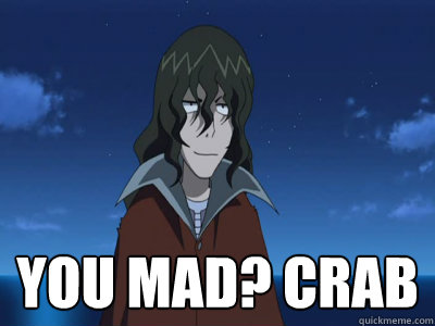  you mad? crab  Tetsuya Watarigani u mad