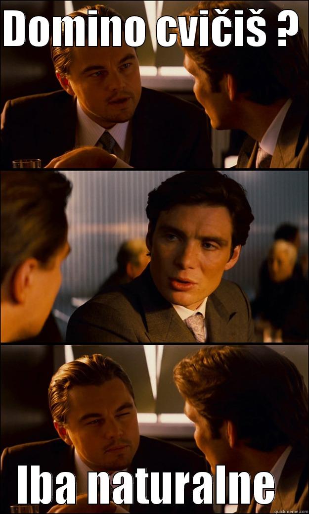 DOMINO CVIČIŠ ?  IBA NATURALNE  Inception