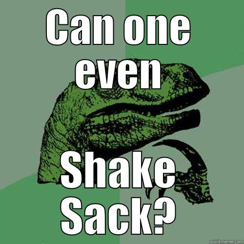 CAN ONE EVEN SHAKE SACK? Philosoraptor