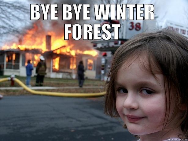 bye bye winter forest - BYE BYE WINTER FOREST  Disaster Girl