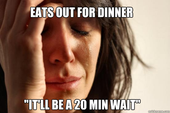 Eats out for dinner 