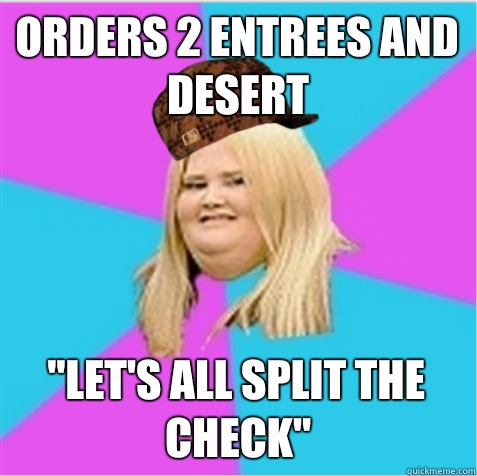 Orders 2 entrees and desert 