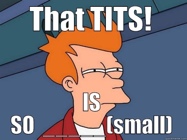 THAT TITS! IS SO  _____(SMALL) Futurama Fry