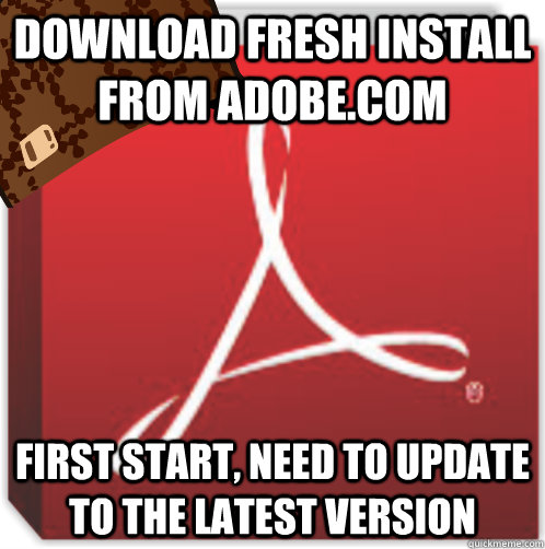 download fresh install from adobe.com first start, need to update to the latest version  