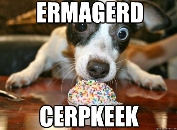 ermagerd cerpkeek - ermagerd cerpkeek  Cupcake puppy