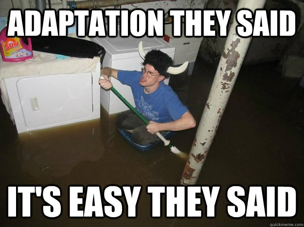 adaptation they said it's easy they said  Laundry Room Viking