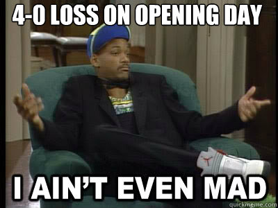 4-0 loss on opening day   