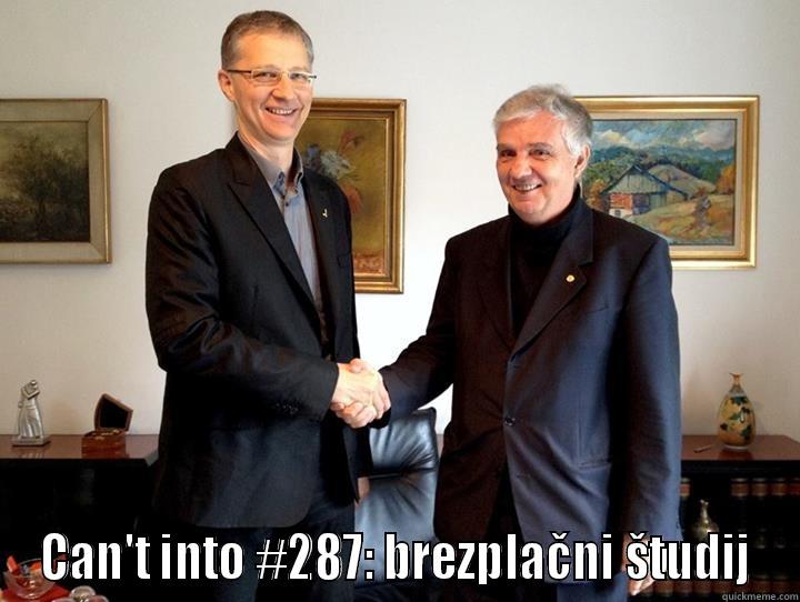  CAN'T INTO #287: BREZPLAČNI ŠTUDIJ Misc