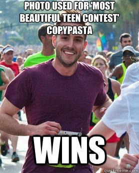 Photo used for 'Most beautiful teen contest' copypasta Wins  Ridiculously photogenic guy