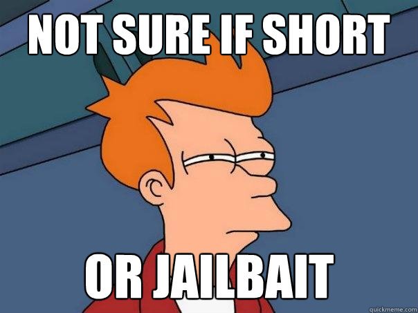 Not sure if short or jailbait  Futurama Fry