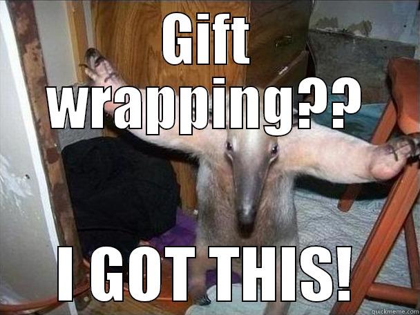 GIFT WRAPPING?? I GOT THIS! I got this