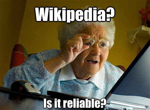 Wikipedia? Is it reliable?    Grandma finds the Internet