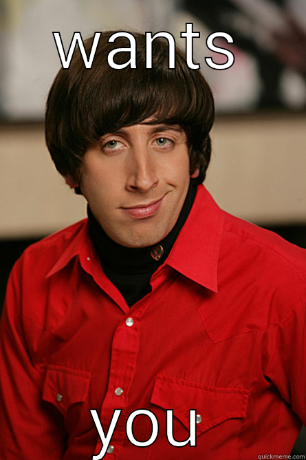 WANTS YOU Pickup Line Scientist