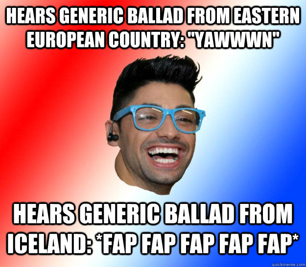 HEARS GENERIC BALLAD FROM EASTERN EUROPEAN COUNTRY: 