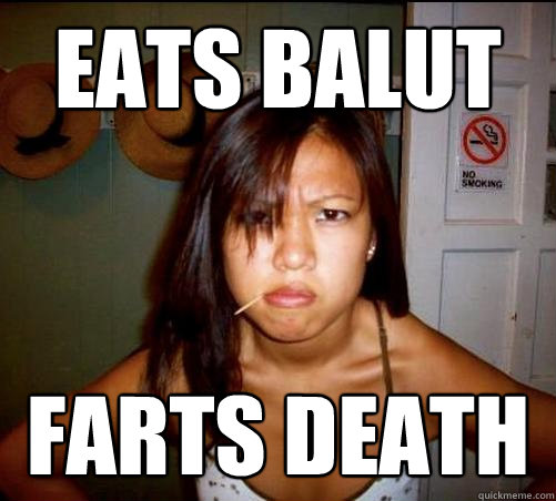 eats balut farts death  