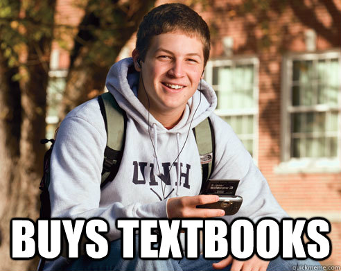  buys textbooks  College freshmen