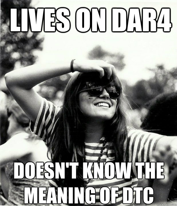Lives on Dar4 doesn't know the meaning of DTC  Georgetown Hipster