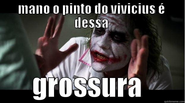MANO O PINTO DO VIVICIUS É DESSA GROSSURA  Joker Mind Loss