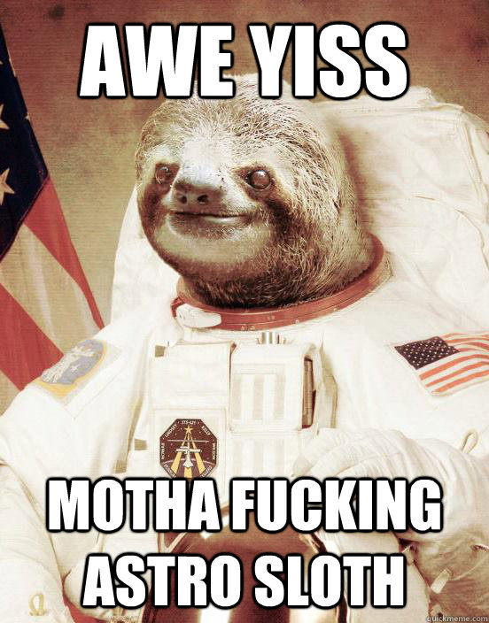 AWE YISS Motha fucking Astro Sloth - AWE YISS Motha fucking Astro Sloth  Astro Sloth
