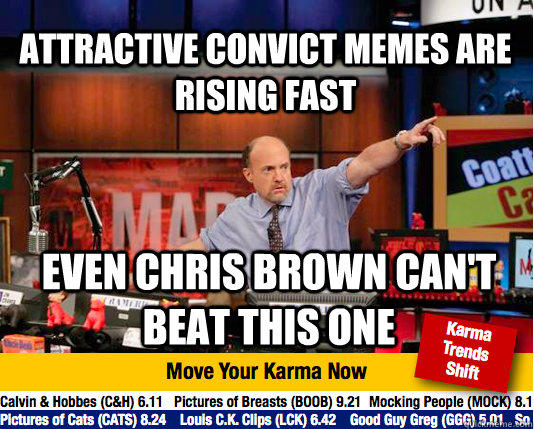 Attractive Convict memes are rising fast Even Chris Brown can't beat this one  Mad Karma with Jim Cramer