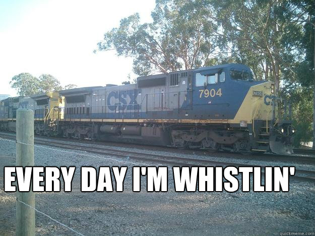 EVERY DAY I'M WHISTLIN'  Scumbag Train