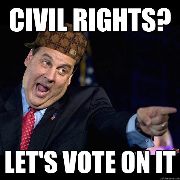 CIVIL RIGHTS? LET'S VOTE ON IT  