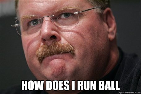  How does i run ball  Andy reid