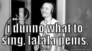  I DUNNO WHAT TO SING. LALALA PENIS. Misc