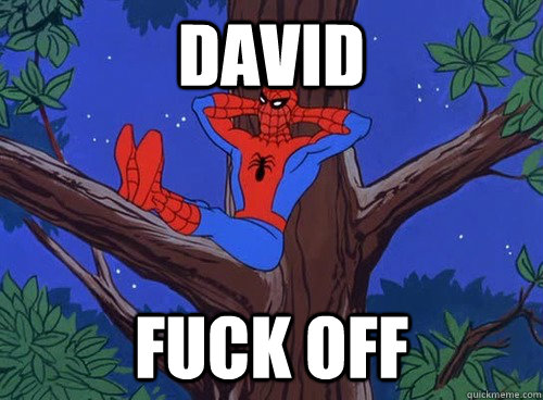 David Fuck off  Spider man