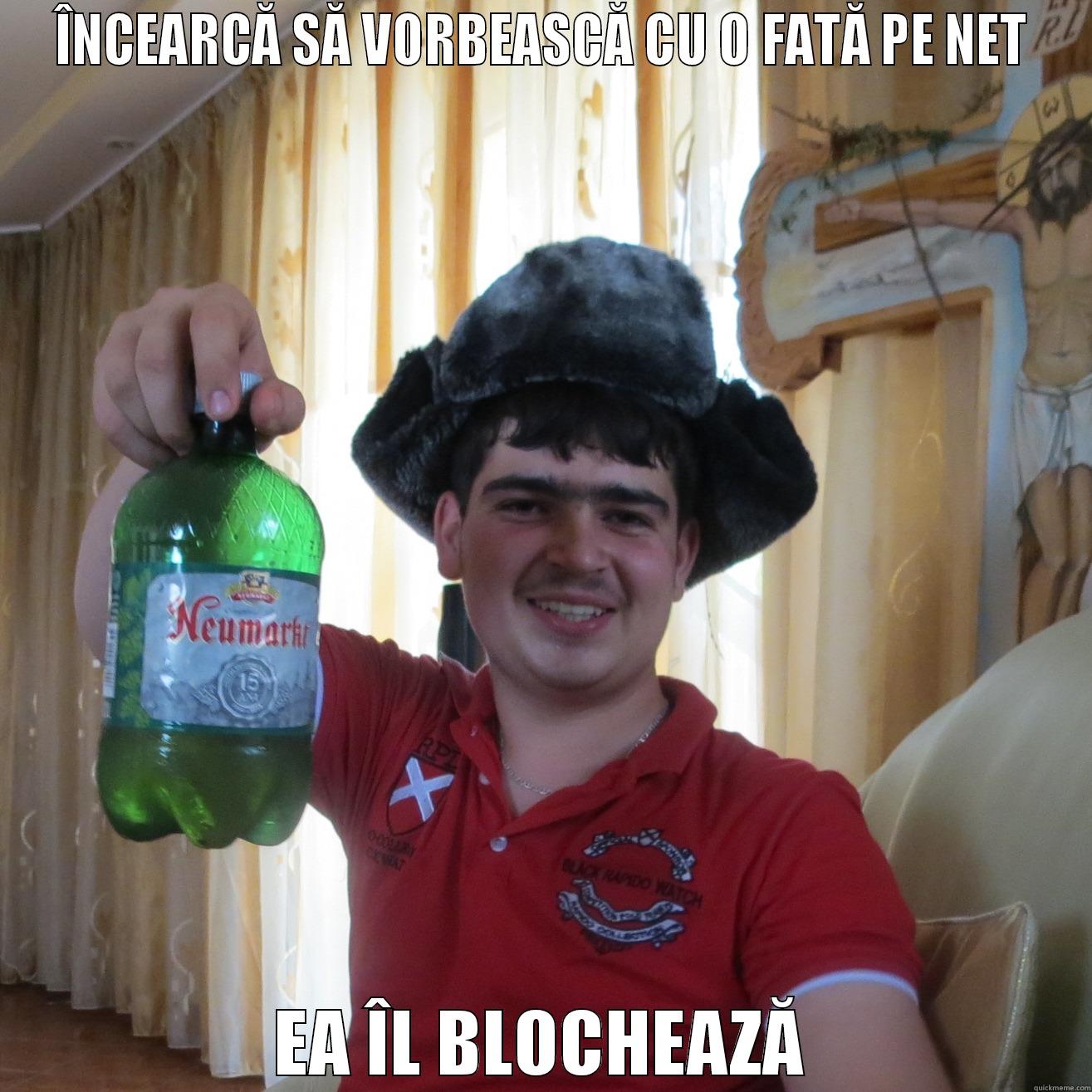 ÎNCEARCĂ SĂ VORBEASCĂ CU O FATĂ PE NET EA ÎL BLOCHEAZĂ Misc