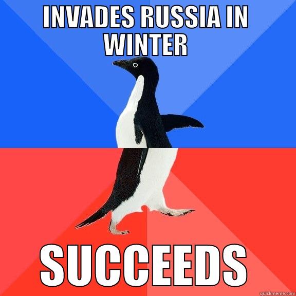 INVADES RUSSIA IN WINTER SUCCEEDS Socially Awkward Awesome Penguin