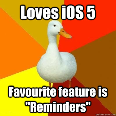 Loves iOS 5 Favourite feature is 