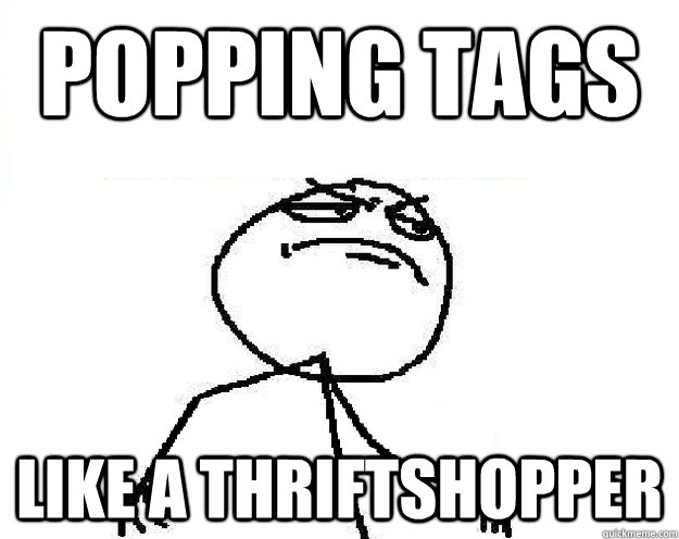 Popping Tags like a Thriftshopper Caption 3 goes here - Popping Tags like a Thriftshopper Caption 3 goes here  Misc