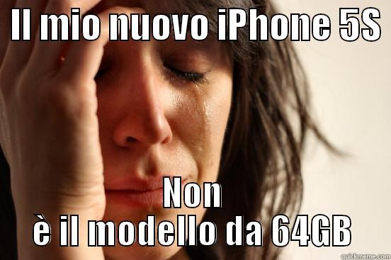  IL MIO NUOVO IPHONE 5S  NON È IL MODELLO DA 64GB First World Problems
