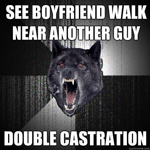 SEE BOYFRIEND WALK NEAR ANOTHER GUY DOUBLE CASTRATION  Insanity Wolf