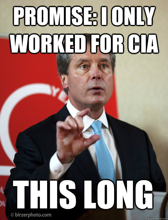 PROMISE: I ONLY WORKED FOR CIA this LONG - PROMISE: I ONLY WORKED FOR CIA this LONG  CIA DEWHURST