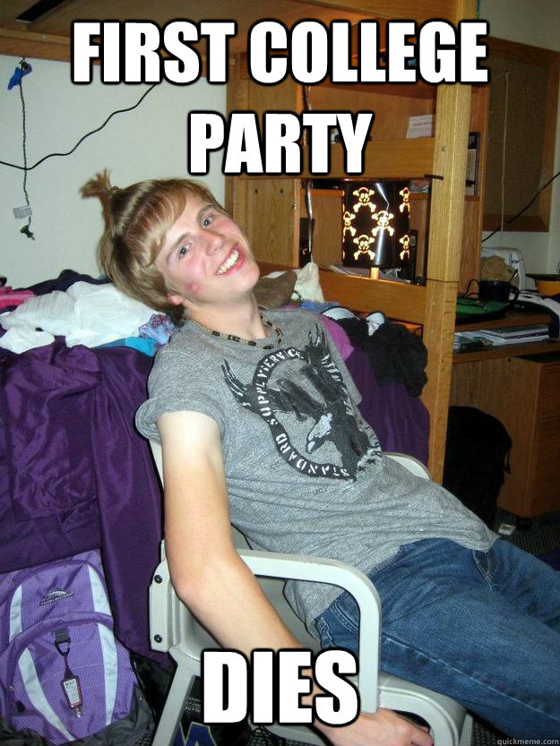 First College Party Dies  College freshmen