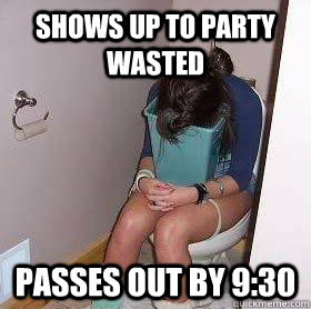 Shows up to party wasted Passes out by 9:30 - Shows up to party wasted Passes out by 9:30  Drunken High School Girl