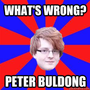 what's wrong? peter buldong  
