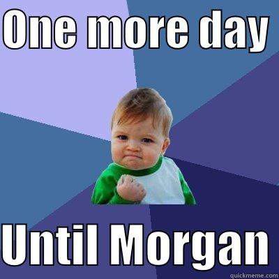 ONE MORE DAY   UNTIL MORGAN Success Kid