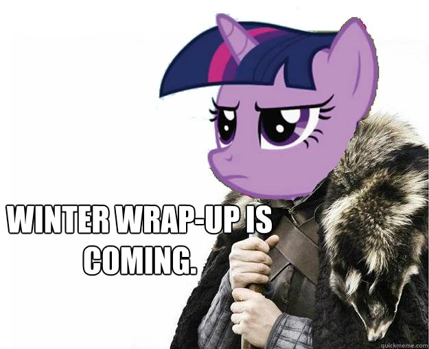 Winter Wrap-UP is coming.  