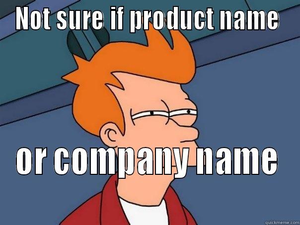 NOT SURE IF PRODUCT NAME OR COMPANY NAME Futurama Fry