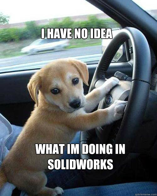 I have no idea what im doing in Solidworks - I have no idea what im doing in Solidworks  I have no idea what Im doing