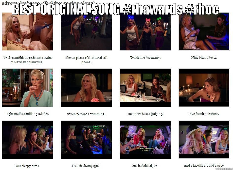 BEST ORIGINAL SONG #RHAWARDS #RHOC  Misc